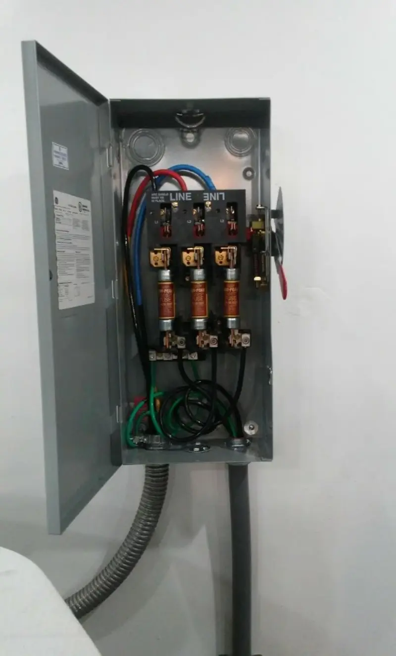 Three-phase disconnect switch installed for Electrical Wiring & Rewiring in Ilion